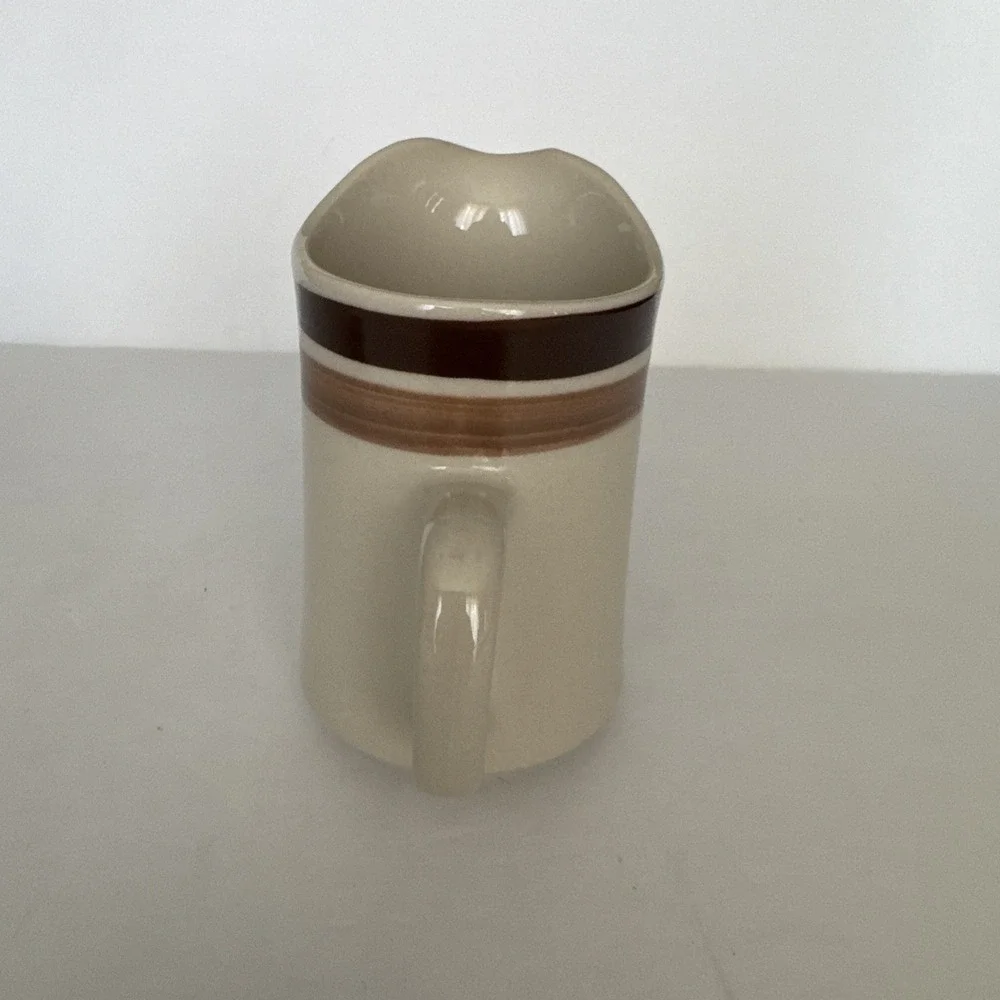 Trend‎ Choc Creamer & Sugar Bowl with Lid Stone Ware Japan 3 Piece Set Vintage